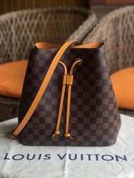 Tas LV Louis Vuitton Neonoe Damier Safran Asli Ori Authentic