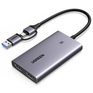 UGREEN 2 IN 1 HDMI to USB Video&Audio Capture Card 4K 30Hz Loop-out 2K 30Hz Capture Video Recording 