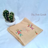 Hijab Paris Premium Segi Empat Jilbab Square Kerudung Segi Empat Bordir Elmeralda