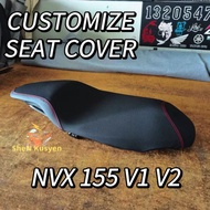 COVER SEAT YAMAHA NVX 155 V1 V2 SARUNG KUSYEN NVX 155 V1 V2 SARUNG NVX V2 ACCESSORIES AKSESORI SEAT 
