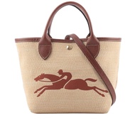 LONGCHAMP S號 LE PANIER PLIAGE 草編二用包（棕色）_廠商直送