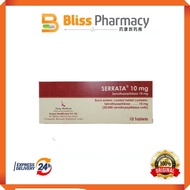 Serrata 10mg tab 10's (1papan)
