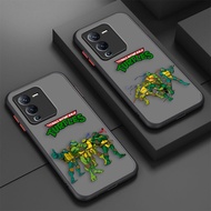 Matte Phone Case Skin Feeling Ninjia Turtle Assembling For Vivo S1 S5 S6 S9 S9E T1 Z1 Z6 V11I V5 V23E V20SE X21UD X70 X60 PRO PLUS 5G Y91 Y93 Y91C IQOO5 IQOO7 IQOO NEO3  NEO5