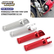 Front Footrest Foot Peg For DUCATI Panigale 899 959 V2 V4 1100 1199 1299 S R Streetfighter V4 Motorc
