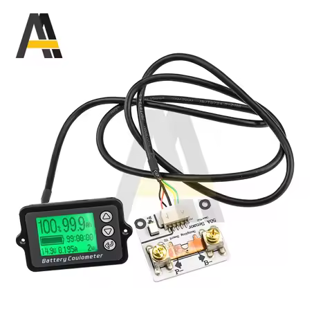 DC 8V-80V 50A Battery Coulometer Precision Vehicle Battery Tester TK15 Electric Quantity Display Mon