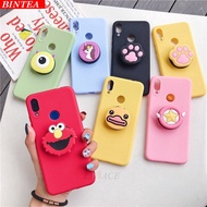 OPPO A83 A5S A3S Realme 5i Pro Realme 6 Pro Realme C3 A9 2020 A5 2020 3D Cartoon Soft Silicone TPU Case With Holder Ring Cover