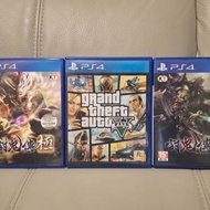 有中文新淨Playstation PS4 討鬼傳 2討鬼傳 極 GTA5 每盒90元