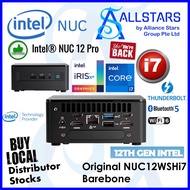 (ALLSTARS) Intel NUC12WSHi7 / NUC12WSHi7000 Mini PC Barebone (Intel Core i7-1260P, Dual HDMI + Dual DP via TypeC)