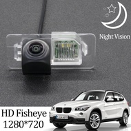 HD 1280*720 Fisheye Rear View Camera For BMW X1 E84 F48 2009-2019 OEM license plate light is LED version Car Vehicle Reverse Parking Accessories