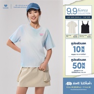 Giordano Women Summer Vibes Boyfriend Fit Tie Dye Printed T-shirt 05395219001 เสื้อยืดผู้หญิง เสื้อจ