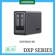 UGREEN DXP2800 NASync 2-bay 8G RAM [myplug] AI Enabled NAS HDD & NVME