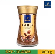 (EXP : 10.2026)กาแฟสำเร็จรูป Tchibo Gold Selection 200 กรัม จำนวน 1 ขวด นำเข้าจากประเทศเยอรมัน