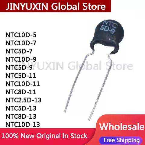 50Pcs NTC5D NTC5D-9 NTC10D-5 NTC10D-7 NTC5D-7 NTC10D-9 NTC5D-11 NTC10D-11 NTC8D-11 NTC2.5D-13 NTC5D-