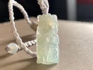 免費開光 快速出貨 天然A貨緬甸玉 冰種 翡翠 招財貔貅手鍊 手鏈