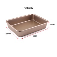 Specool Non-stick Baking Tray Rectangle Baking Pan 9/11/13 Inch Cake Mold Baking Mould Carbon Steel 