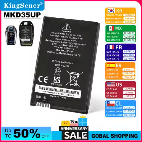 MKD35UP Remote LCD Key Battery For BMW X3 X4 X5 X6 X7 530Le 730 740 745 760LI 9442976-01 1ICP3/37/57