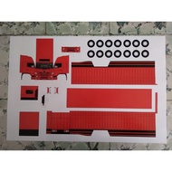Hino 500 Tronton Truck PaperCraft Sheet P.31cm W.5cm H.7,5cm