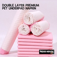 Neko House Double Layer Premium Puppy Training Mat Wee Wee Pad Urine Pat for Cat Dog