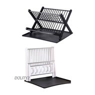 [Dolity2] Dish Drying Rack Foldable Dish Drainer for Restaurant Room