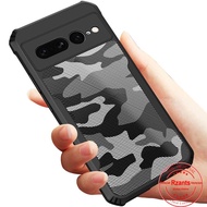 Casing Google Pixel 7 Pro Case Hard Hybrid Shockproof Slim Crystal Pixel 7 Pro 6 6A 4A 4G 5G 3A 3 XL Clear Cover Camouflage Casing