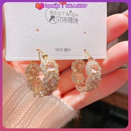 Bông tai tua rua xuân hè CN767.45539 - đôi bông hoa tai nữ cá tính ngầu khuyên tai dài bông tai hàn 