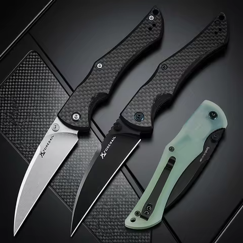 VNLA 14C28N Steel Sharp Folding Knife Outdoor Camping Hunting Cutting Survival Hiking Fishing Portab