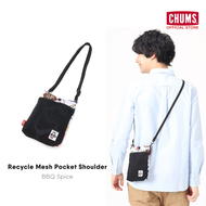 CHUMS Recycle Mesh Pocket Shoulder / กระเป๋าสะพายข้าง crossbody ใบเล็ก sacoche กระเป๋าใส่มือถือ shou