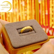 แหวนทอง 0.6 กรัม   กรัม ลายเหลี่ยมรุ้ง(ขนแมว) ทองแท้ 96.5% แหวนทอง ลายโปร่งรอบวง 
