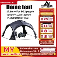 MOUNTAINHIKER Khemah dome tent 8-10 people family party awning outdoor camping tent PU3000mm camping
