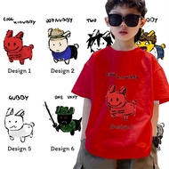 Baju-COOL KIDUBBY Dopamine Tee | Flat Art Style Red Kids T-Shirt  c00lkidd, Shedletsky Blame John, G
