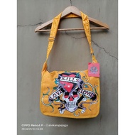 Ed hardy vintage tattoo wear yellow shocking yellow Sling Bag