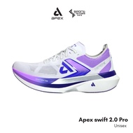 Apex swift2.0 Pro Unisex Running Shoes White/Purple/Metallic Silver l 1 Running Shoes Men Running Sh