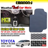 Emanon-J Weather Tech For Toyota Estima ACR50 2006 - 2020 Car Carpet (11 Pcs)