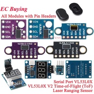 VL53L0X V2 Time-of-Flight (ToF) Laser Ranging Sensor Breakout 940nm GY-VL53L0XV2 Laser Distance Modu