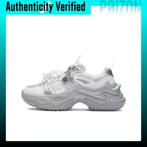 FILA SOFIA Fishbone Shoes Height Increasing Low top Chunky Sneakers Women's Snow F12W421119FSW