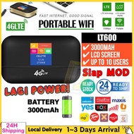Portable Wireless Wifi Router 4G LTE Pocket Wifi Mifi LT600 LCD Siap Mod Modem Support Unlimited Hotspot Mini WIFI Modem