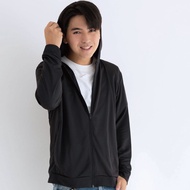 貝柔 Peilou - UPF50+高透氣防曬顯瘦外套-男連帽-黑色