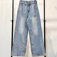 Atipashop - MIKE JEANS กางเกงยีนส์ ขายาว ทรงกระบอกใหญ่