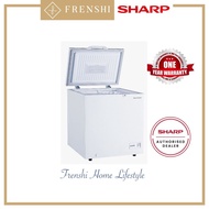 【FREE SHIPPING】Sharp Chest Freezer (110L) SJC118 [ Frenshi ]