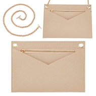 WADORN 1 Set Purse Organizer Insert Conversion Kit with Gold Chain, 8.66x6.1 Big Felt Envelope Bag O