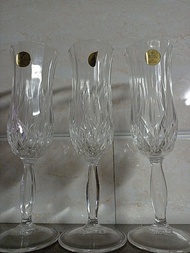 royal doulton 意大利皇家  水晶玻璃杯 紅酒 香檳 x3