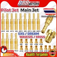 Pilot Jet Main Jet EX5 HP GBO Wave125 W125 KRISS Pilot Jet For Carburetor Carb Size 25-52.5 80-145 I