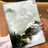 For OnePlus Pad3 13.2inch 2025 Landscape Pattern Book Flip Stand Tablet Cases PU Leather Cover For 1