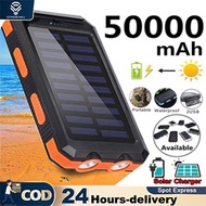 NEW100%50000 mAh Solar Powerbank Powerbank Solar Generator Phone Charger Powerbank USB/Type-C/Micro Waterproof