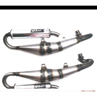 SUZUKI V100 V Scooter OP Racing Exhaust Pipe U-Turn Ekzos GL Racing