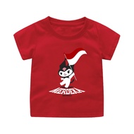 Baju Kaos Kemerdekaan Bayi Anak Remaja Dewasa Kuromi Series Indonesia Bahan Katun Combed 30s