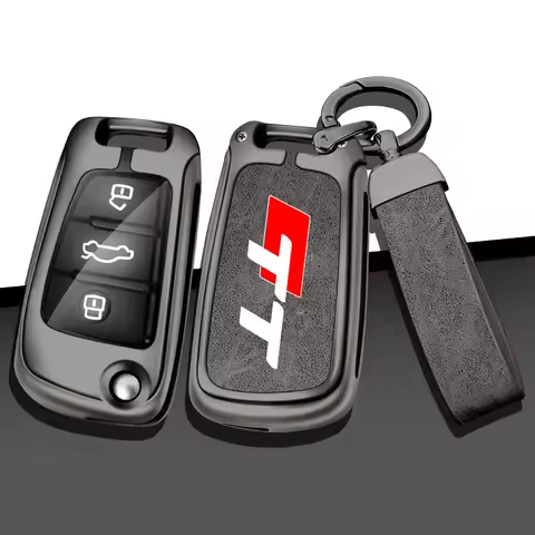 For Audi TT TTRS 8j 8n 8s mk1 mk2 mk3 S line Custom LOGO Zinc Alloy Car Key Case Remote Control Prot