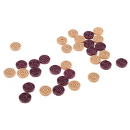 [PETSOLA] 32pcs Draughts Checkers Backgammon Chess Pieces Replacement Chess Pawn