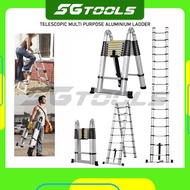 TELESCOPIC MULTIPURPOSE ALUMINIUM LADDER DOUBLE-SIDED/ TANGGA LIPAT (12/14/16/18 STEPS)