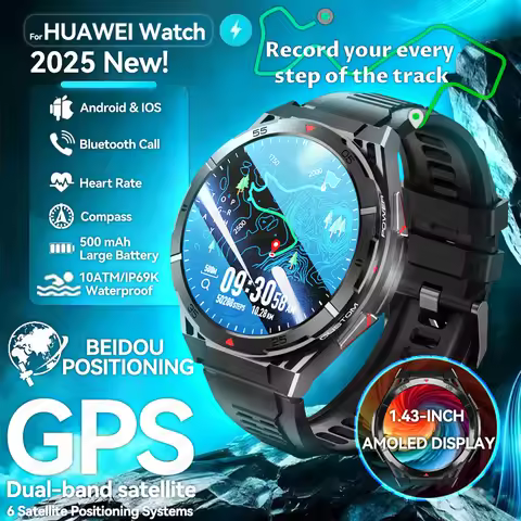 T-Rex 3 GPS Smart Watch MIL-STD 810H Grade Built-in Dual-band GPS Positioning 10ATM Waterproof Compa